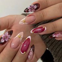 NA095 - 3D Style Elegant Fashion Nails